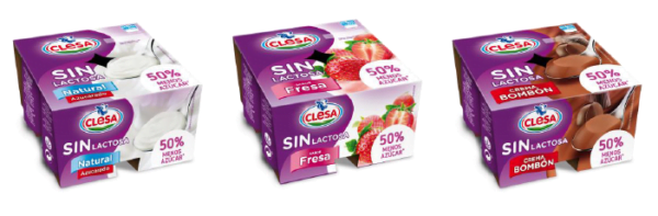 Yogures sin lactosa
